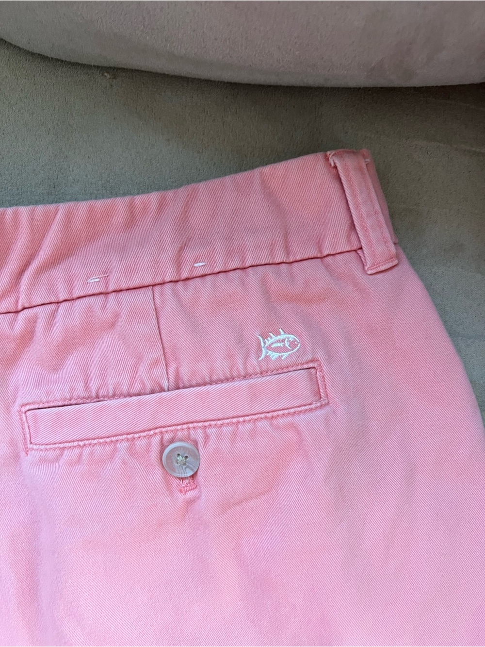 Southern Tide Coral Pink Women's Chino Shorts - Picture 3 of 5